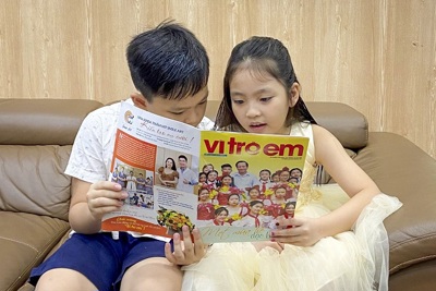 Báo Lao động và Xã hội ra mắt ấn phẩm ''Vì trẻ em''