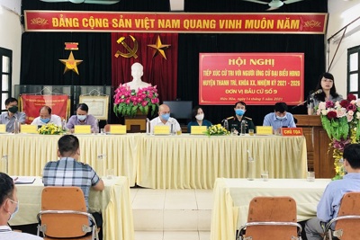 57 ứng cử viên đại biểu HĐND huyện Thanh Trì khóa XX hoàn thành tiếp xúc cử tri