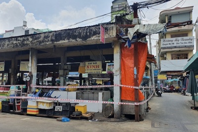 TP Hồ Chí Minh: Phong tỏa chợ Phú Nhuận lần thứ 2 vì ca nghi mắc Covid-19