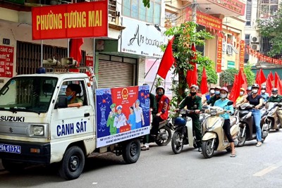 Quận Hoàng Mai: Đã xây dựng xong phương án phòng, chống dịch, đảm bảo cuộc bầu cử diễn ra an toàn