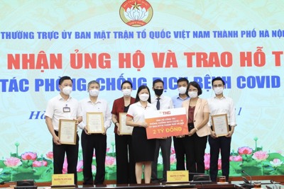 Hà Nội: Tiếp nhận hơn 3,9 tỷ đồng ủng hộ phòng, chống dịch Covid-19