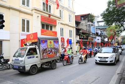 Đẩy mạnh công tác tuyên truyền về cuộc bầu cử tại phường Hàng Đào, quận Hoàn Kiếm