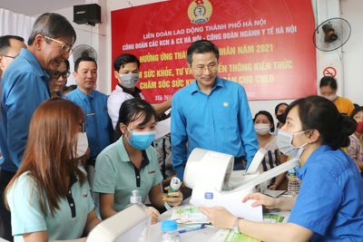 Công đoàn các Khu CN&CX Hà Nội kêu gọi người lao động thực hiện hiệu quả Tháng Công nhân, Tháng An toàn vệ sinh lao động