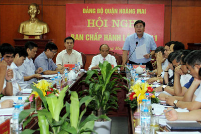 Quận Hoàng Mai tăng cường thực hiện kỷ cương hành chính, thúc đẩy kinh tế phát triển