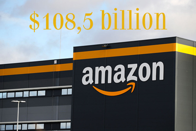 Amazon báo cáo doanh thu Quý I/2021 đạt 108,5 tỷ USD