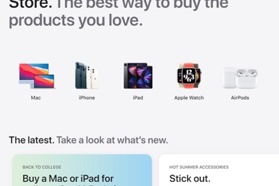 Apple đưa ra bản thiết kế mới cửa hàng trực tuyến Apple Store