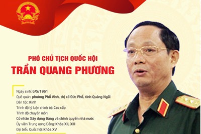 [Infographic] Chân dung tân Phó Chủ tịch Quốc hội khóa XV Trần Quang Phương