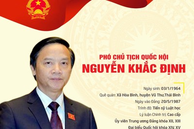 [Infographic] Chân dung Phó Chủ tịch Quốc hội khóa XV Nguyễn Khắc Định