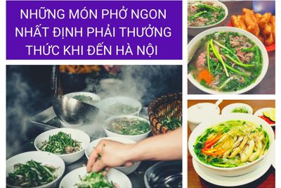 [Graphics] Những món phở ngon nhất định phải ăn khi đến Hà Nội