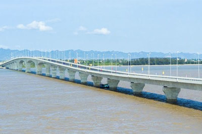 Ngày 2/9, thông xe kỹ thuật cầu vượt biển dài nhất Việt Nam