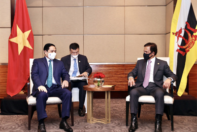 Thủ tướng Chính phủ Phạm Minh Chính hội kiến Quốc vương Brunei
