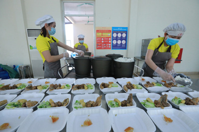 Hà Nội: Bảo đảm an toàn thực phẩm tại khu cách ly