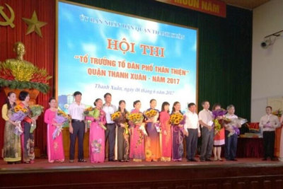 Quận Thanh Xuân tổ chức hội thi “Tổ trưởng dân phố thân thiện”