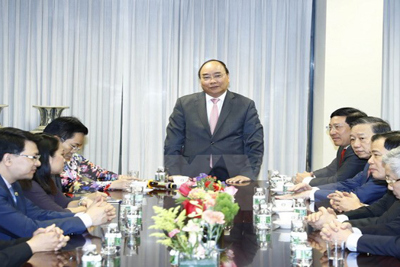 Thủ tướng thăm Phái đoàn Thường trực Việt Nam tại Liên hợp quốc