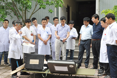 Sở Y tế Hà Nội kiểm tra công tác phòng chống cơn bão số 2