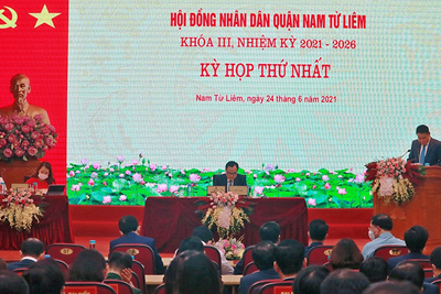 Ông Nguyễn Huy Cường được bầu làm Chủ tịch UBND quận Nam Từ Liêm