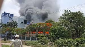 Hải Phòng: Cháy lớn tại Công ty LS Vina Cable
