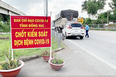 Đồng Nai yêu cầu người đến từ TP Hồ Chí Minh, Bình Dương phải có giấy xét nghiệm âm tính với SARS-CoV-2