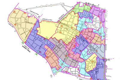 Quận Đống Đa xây dựng bản đồ hiển thị các điểm chốt trực ở 21 phường