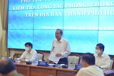 Phó Thủ tướng Trương Hòa Bình làm việc với TP Hồ Chí Minh: Không để dịch lây lan trong dịp lễ