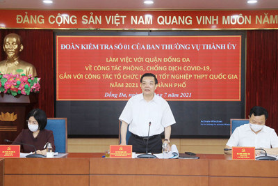 Chủ tịch UBND TP Chu Ngọc Anh: Rà soát lại các khâu tổ chức kỳ thi tốt nghiệp THPT để chủ động xử lý vấn đề phát sinh