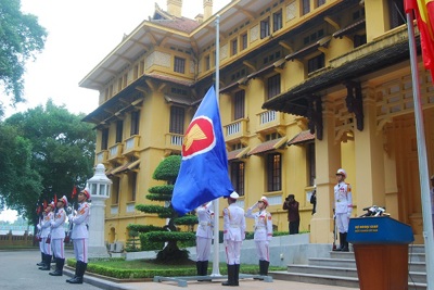 Toàn cảnh Lễ Thượng cờ kỷ niệm 50 năm thành lập ASEAN