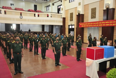 Cán bộ, chiến sĩ Bộ Tư lệnh TP Hồ Chí Minh nô nức đi bầu cử