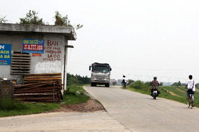Huyện Mê Linh còn 11 điếm canh đê xuống cấp
