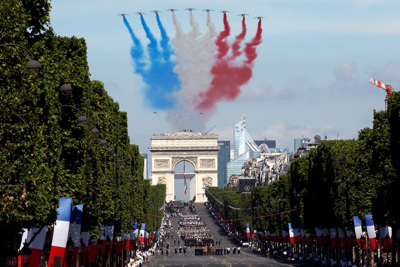 Lễ duyệt binh hoành tráng mừng quốc khánh của Pháp
