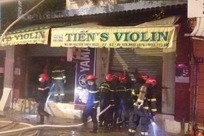 TP Hồ Chí Minh: Cháy nhà 2 người tử vong