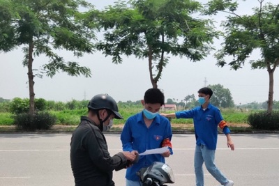 Tuổi trẻ huyện Thanh Trì chung tay ngăn chặn, đẩy lùi dịch Covid-19