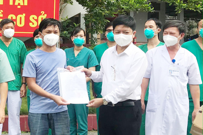 2 bệnh nhân Covid-19 nặng đầu tiên của Bắc Giang khỏi bệnh