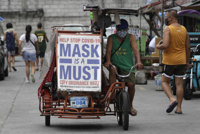 Campuchia ghi nhận ca nhiễm tăng kỷ lục, Philippines gia hạn lệnh phong tỏa Manila