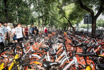 Trung Quốc "quá tải" xe đạp