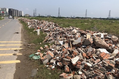 Hà Nội: Rác thải xây dựng vẫn bị đổ trộm tràn lan