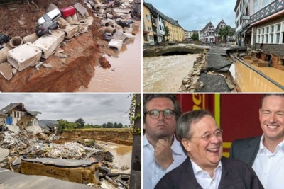 Ứng viên Thủ tướng Đức xin lỗi vì cười cợt trong buổi thăm người dân ảnh hưởng lũ lụt lịch sử