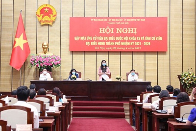 Hà Nội: Gặp mặt ứng cử viên đại biểu Quốc hội khóa XV, đại biểu HĐND thành phố khóa XVI