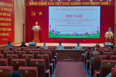 Quận Hai Bà Trưng: Ứng cử viên đại biểu HĐND quận cam kết luôn lấy chương trình hành động làm định hướng công tác