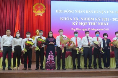Ông Phạm Anh Tuấn tái đắc cử chức danh Chủ tịch UBND huyện Ứng Hòa