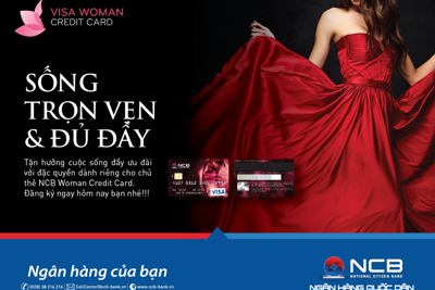 Mua sắm thả ga với thẻ tín dụng NCB Visa Woman credit card