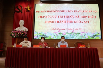 Đại biểu HĐND TP Hà Nội tiếp xúc cử tri huyện Quốc Oai trước kỳ họp thứ 2