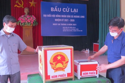 Hà Nội: Tổ chức bầu cử lại tại một tổ bầu cử của xã Hoàng Long, huyện Phú Xuyên