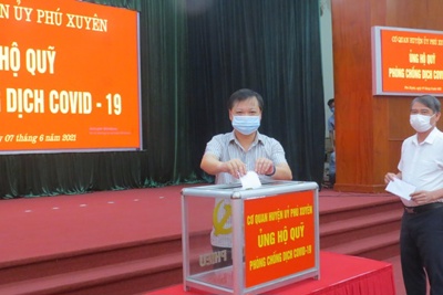 Huyện Phú Xuyên phát động ủng hộ "Quỹ vaccine phòng, chống dịch Covid-19"
