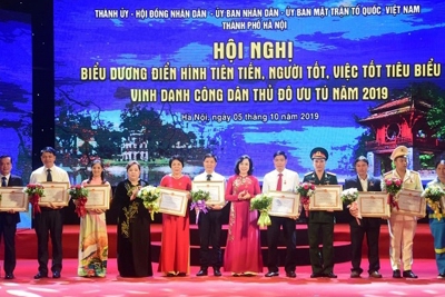 Hà Nội: Khen thưởng danh hiệu người tốt việc tốt cho 59 cá nhân tháng 6/2021