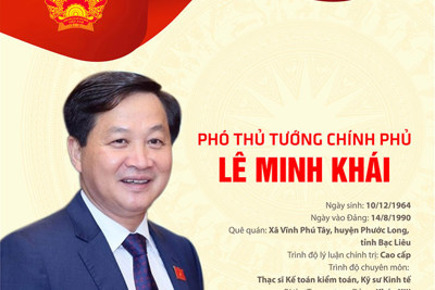 [Infographic] Tóm tắt quá trình công tác của Phó Thủ tướng Chính phủ Lê Minh Khái