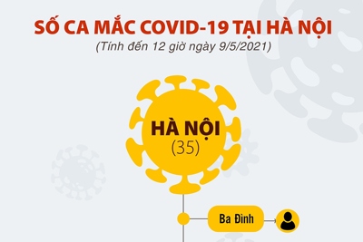 [Infographic] Cập nhật tình hình ca mắc Covid-19 trong cộng đồng tại Hà Nội từ ngày 29/4 đến nay