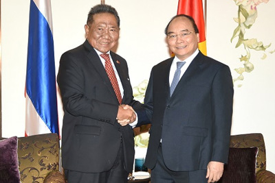 Thủ tướng Nguyễn Xuân Phúc tiếp Chủ tịch Hội Hữu nghị Thái - Việt