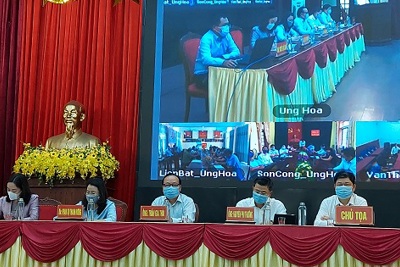Ứng cử viên đại biểu HĐND TP Hà Nội khóa XVI vận động bầu cử tại huyện Ứng Hòa