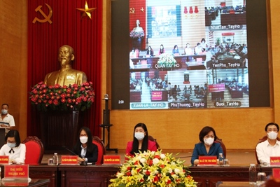 Các ứng cử viên đại biểu HĐND TP Hà Nội tiếp xúc cử tri quận Tây Hồ