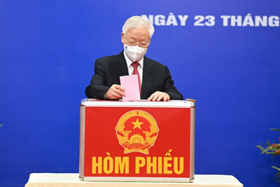Hơn 5,4 triệu cử tri Thủ đô Hà Nội náo nức đi bầu cử đại biểu Quốc hội và HĐND các cấp nhiệm kỳ 2021 - 2026